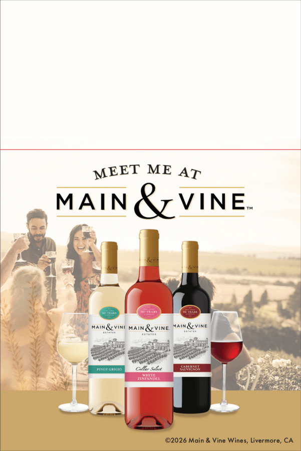 Main & Vine 2026 Flow Shelf Talker