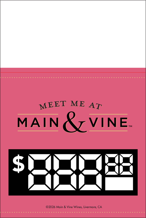 Main & Vine 2026 Flow Crazy 8 Shelf Talker