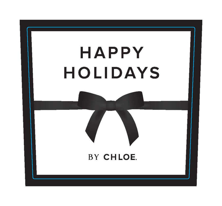 Chloe Bottle Labels - Sparkling - Happy Holidays