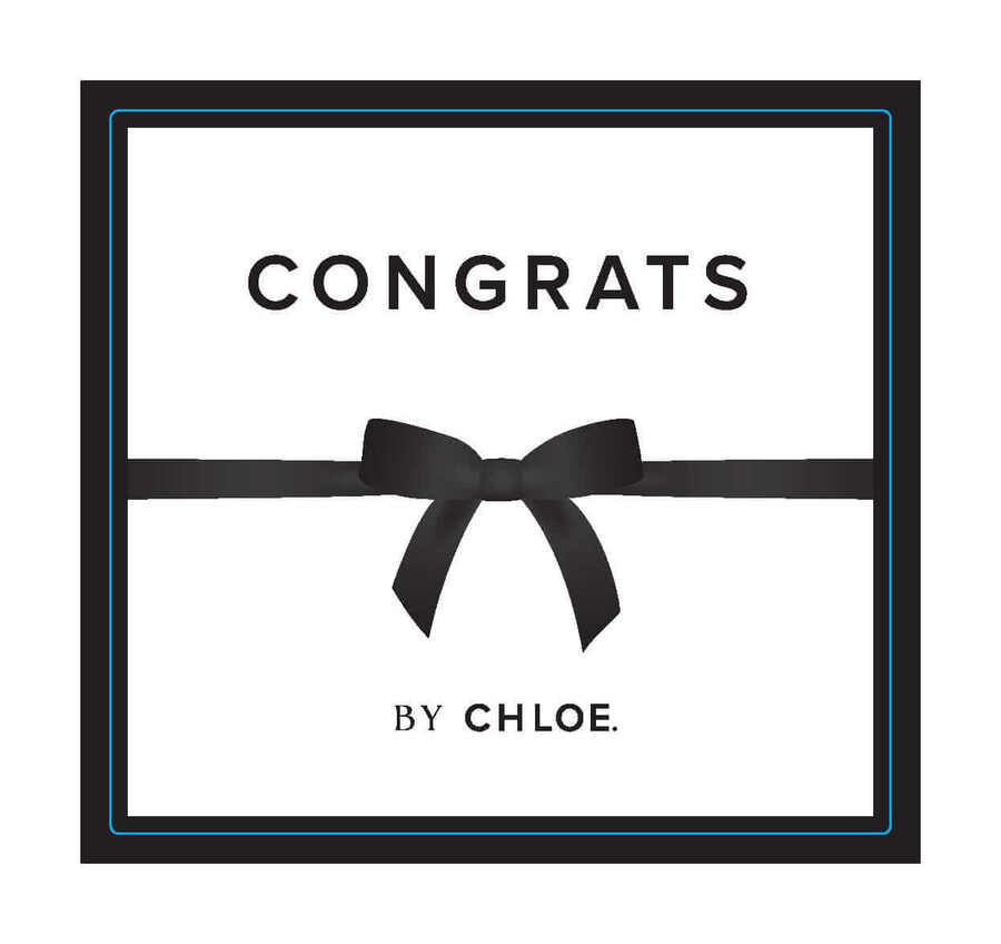 Chloe Bottle Labels - Burgundy - Congrats