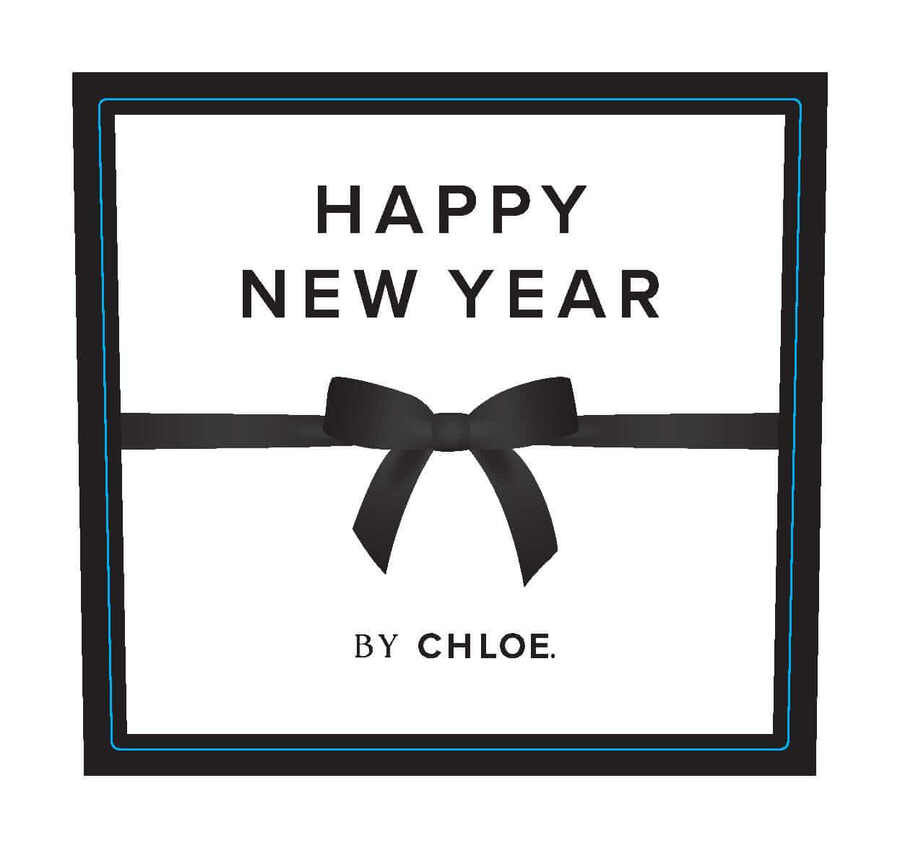 Chloe Bottle Labels - Claret - Happy New Year