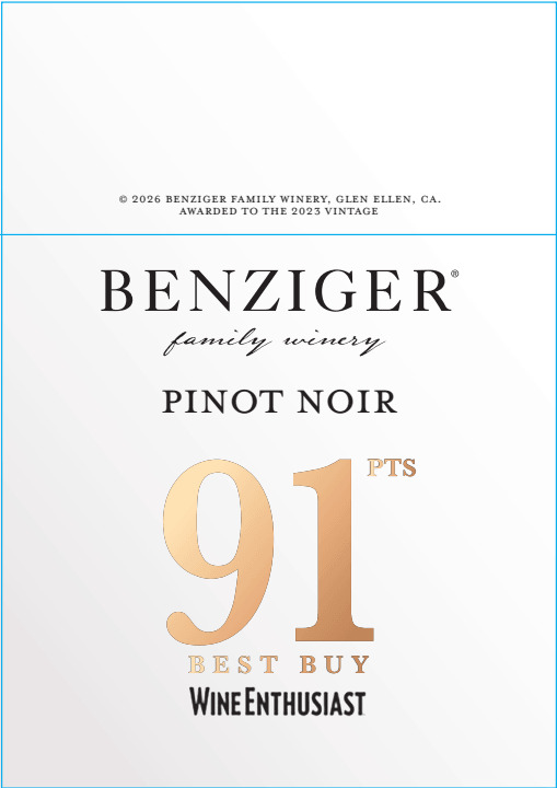 Benziger Score Shelf Talker - Pinot Noir