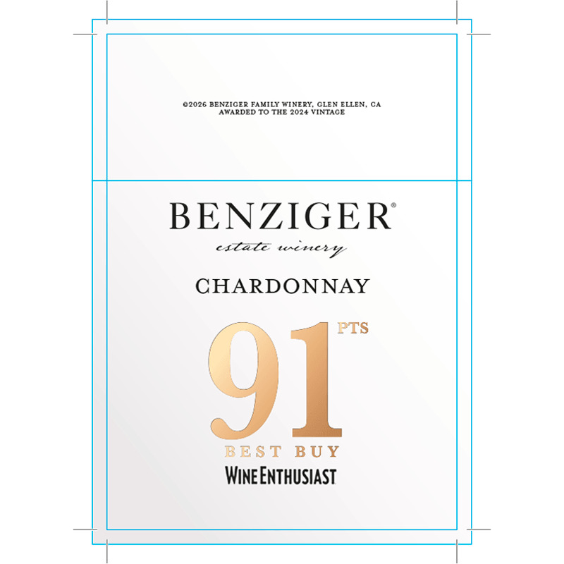 Benziger Score Shelf Talker - Chardonnay