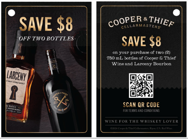 Cooper & Thief Bourbon Trail Sweepstakes Save $8 String Bottle Necker