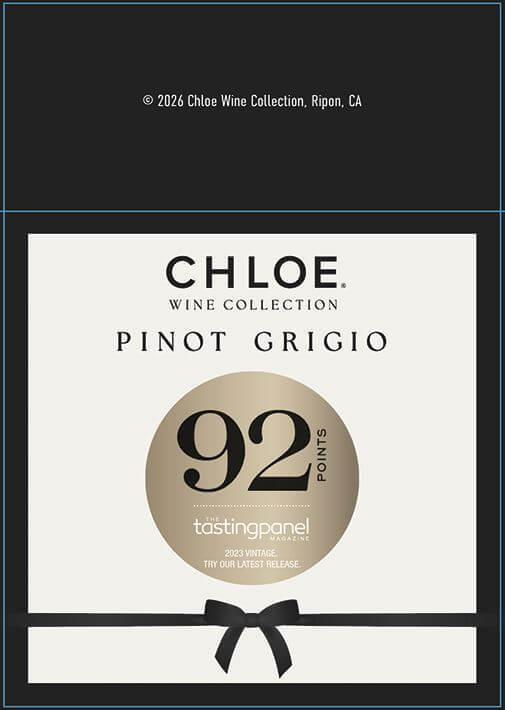 Chloe Flow Shelf Talker - Pinot Grigio