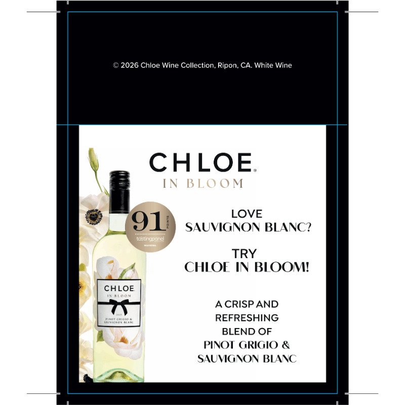 Chloe in Bloom Love This Shelf Talker - Sauvignon Blanc
