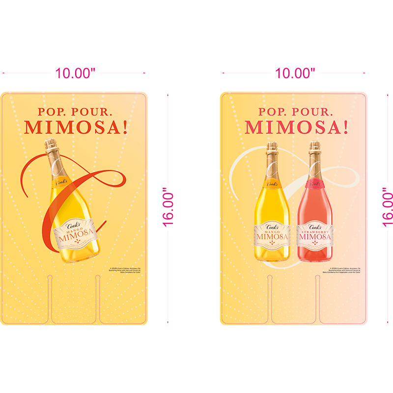 Cook's 2026 Flow 10x16 Case Card- Mimosa