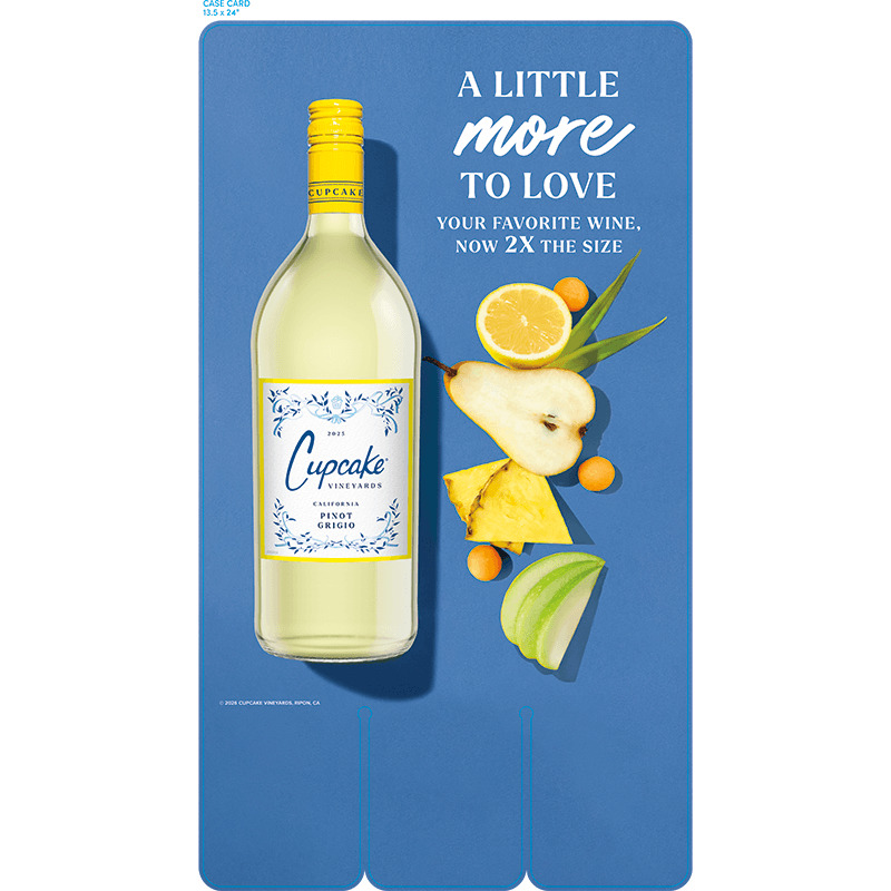 Cupcake 1.5L Flow Case Card - Pinot Grigio