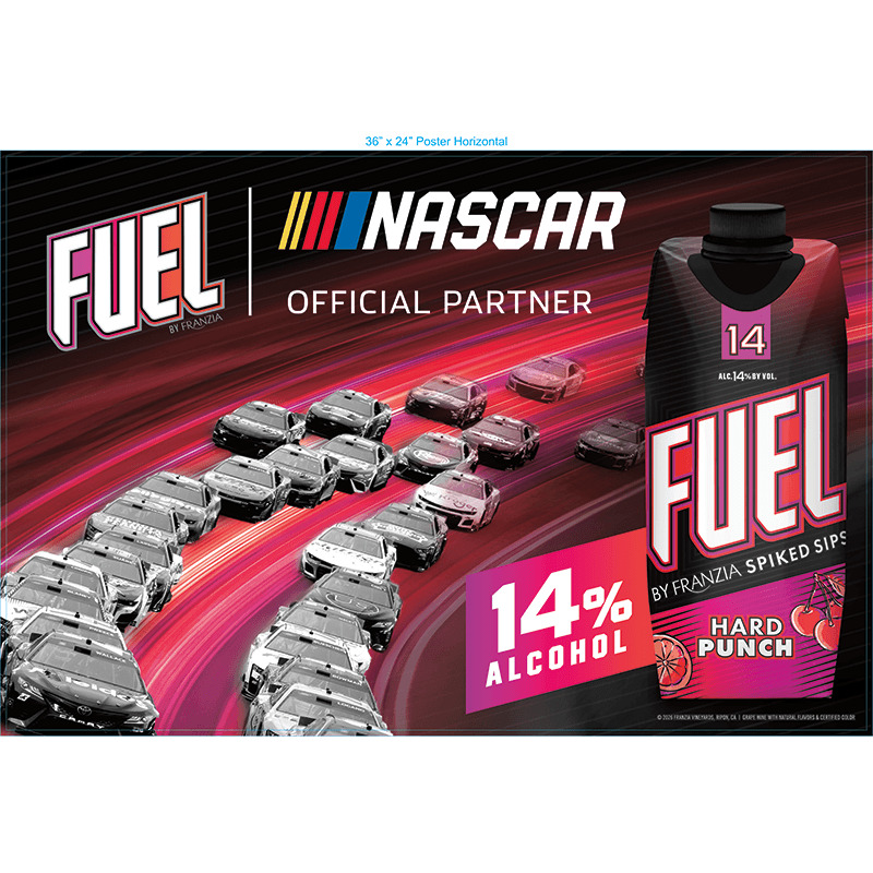 Fuel 2026 Nascar Flow Poster - Hard Punch