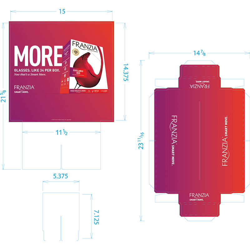 Franzia Smart Move Case Header - Chillable Red