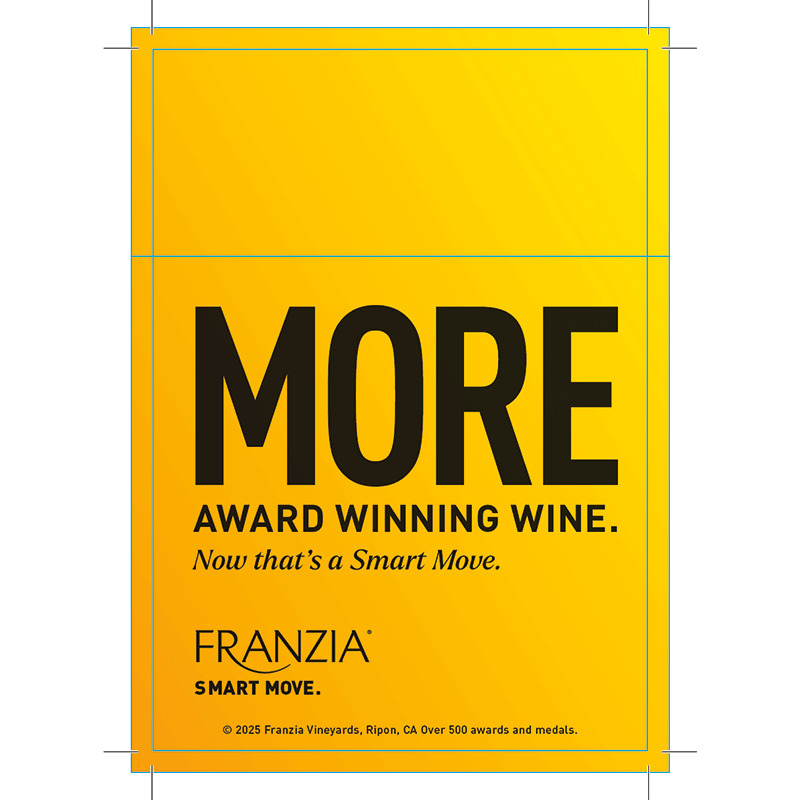 Franzia Smart Move Shelf Talker - Chardonnay
