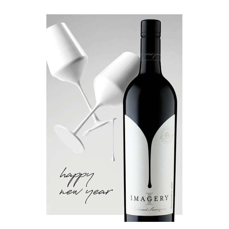 Imagery New Years Card - Cabernet Sauvignon