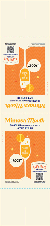 J. Roget Mimosa Month Table Tent