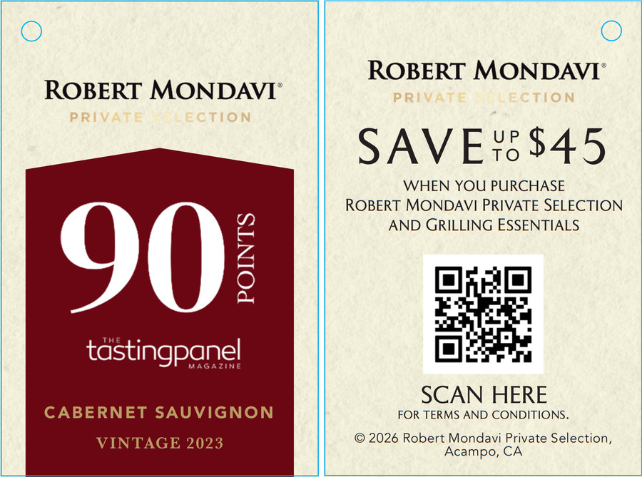 Robert Mondavi Private Selection Father's Day String Bottle Necker