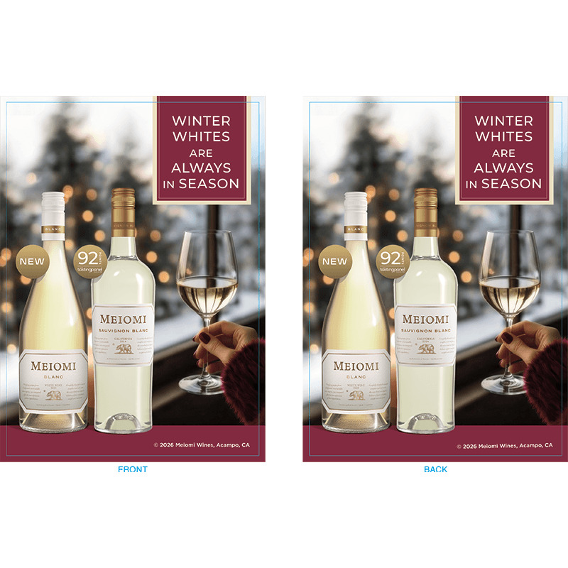 Meiomi Winter Whites Menu Insert