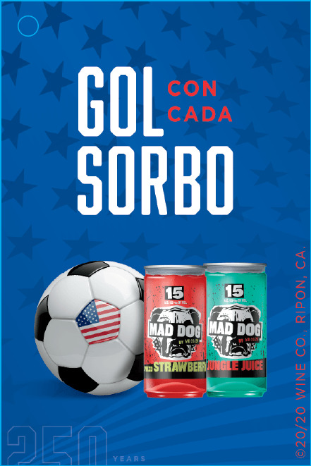 Mad Dog World Cup Spanish POS String Bottle Necker