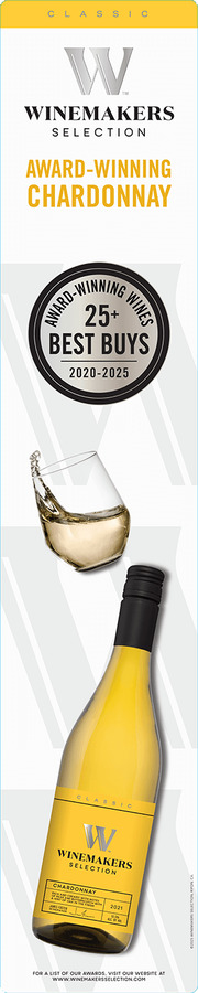 Winemakers Selection Classic Walmart SWAS End Cap Side Panels - Chardonnay