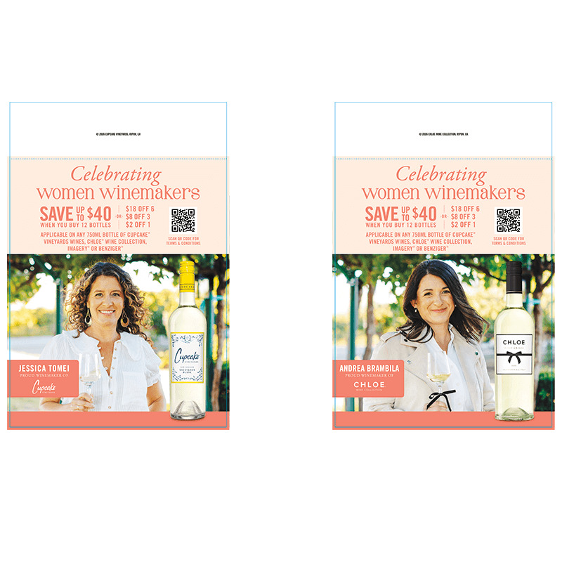 Multibrand Women in Wine Case Talker - Cupcake and Chloe