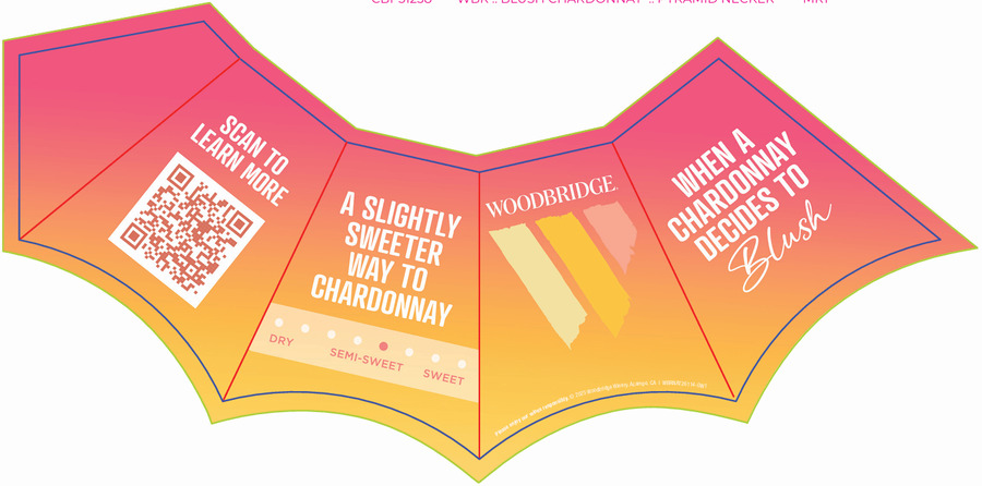 Woodbridge Blush Chard Pyramid Necker
