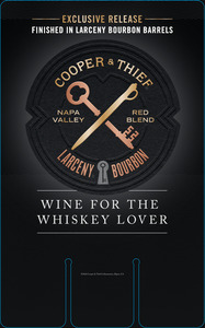 Cooper & Thief Napa Red Blend Larceny Launch Case Card - 10 x 16