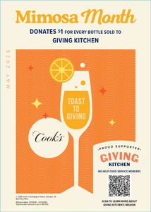 Cook's Mimosa Month Menu Insert