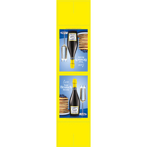 Cupcake Brunch A-Frame Table Tent - Prosecco