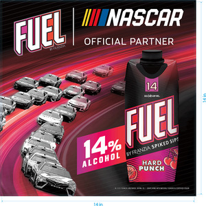Fuel 2026 Nascar Flow Window Cling - Hard Punch
