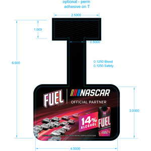 Fuel 2026 Nascar Flow Shelf Wobbler - Hard Punch