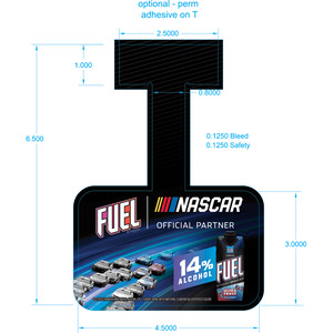 Fuel 2026 Nascar Flow Shelf Wobbler - Ultra Frost