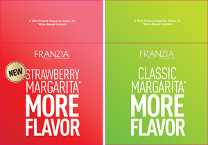 Franzia Strawberry Margarita Double Sided Shelf Talker
