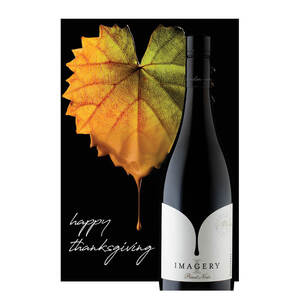 Imagery Thanksgiving Greeting Card - Pinot Noir
