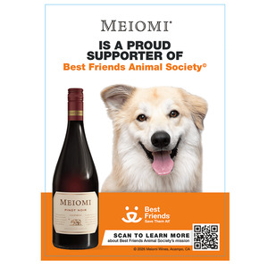Meiomi Pours For Paws Menu Insert - Pinot Noir