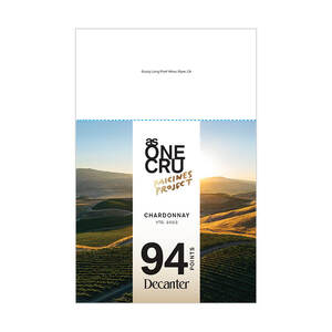 One Cru Decanter Scores Shelf Talker - Chardonnay