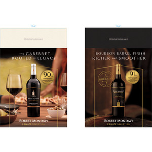 Robert Mondavi Private Selection 2026 Flow Double Sided Case Talker - Cabernet Sauvignon and Bourbon Barrel